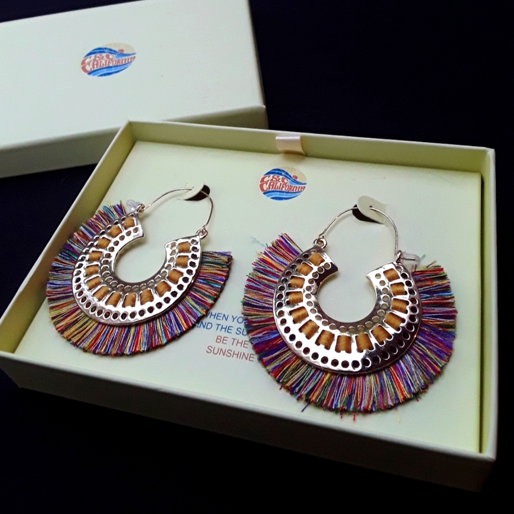 LAST CHANCE - C&C California Hoop Tribal Earrings